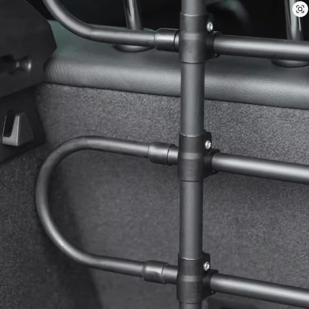 Universelles Verstellbares Hunde­Gitter für Autos - Breite 90-155 cm & Höhe 75-134 cm - Einfache Mon