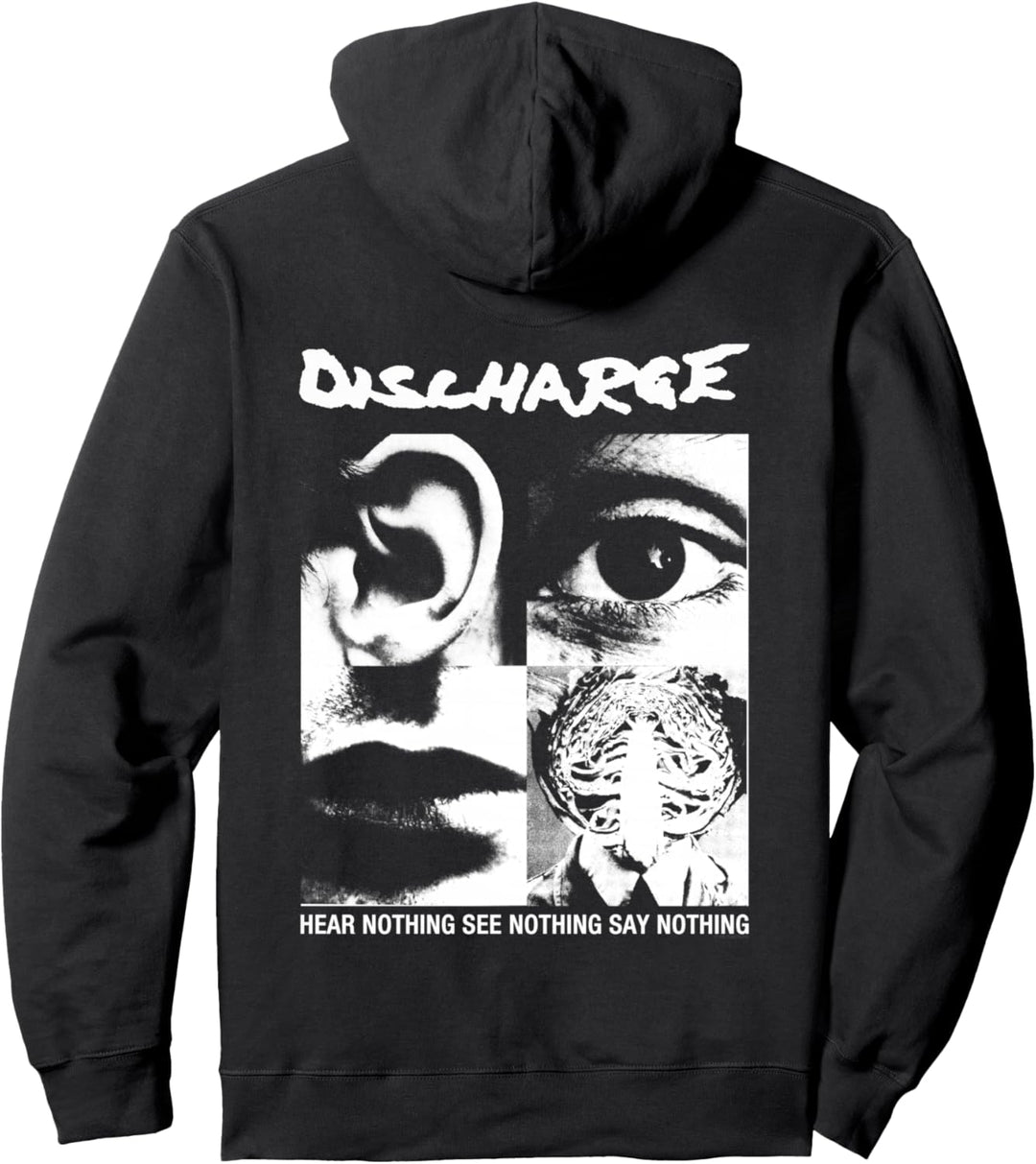 Discharge - Hear Nothing - Official Merchandise Pullover Hoodie