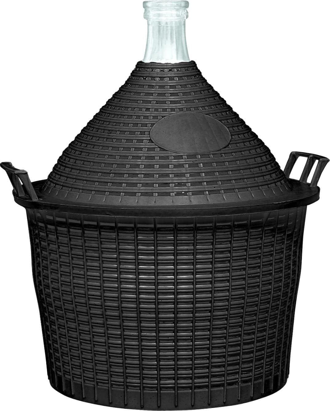 Glasballon Gärballon Weinballon im Kunststoffkorb in verschiedenen Grössen 5-20 Liter (15 Liter), 15