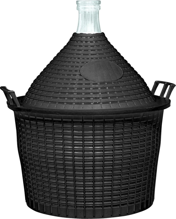 Glasballon Gärballon Weinballon im Kunststoffkorb in verschiedenen Grössen 5-20 Liter (15 Liter), 15