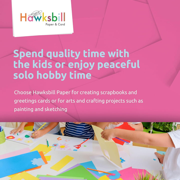 Hawksbill Card + Craft A4 160 g/m² Bright Rainbow Coloured Karton (Packung mit 250 Blatt) sortiert f