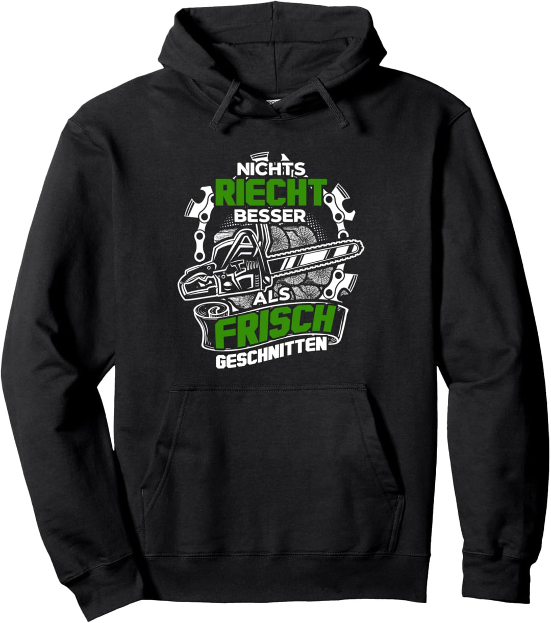 Frisch geschnitten Forstwirt Holzfäller Kettensäge Holz Pullover Hoodie
