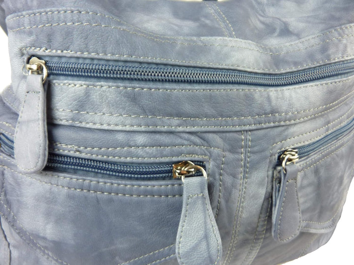 kennydoo Rucksacktasche I 2in1 Damen Rucksack und Handtasche in Einem I Schultertasche einfarbig uni