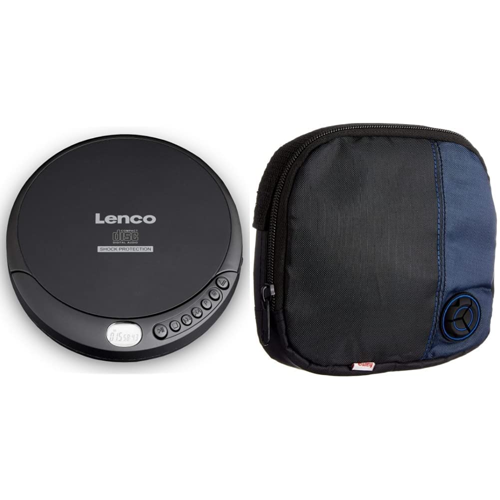 Lenco CD-Player CD-200 Discman mit LCD-Display, Batterie- und Netzfunktion, Inklusive Stereo-Kopfhör