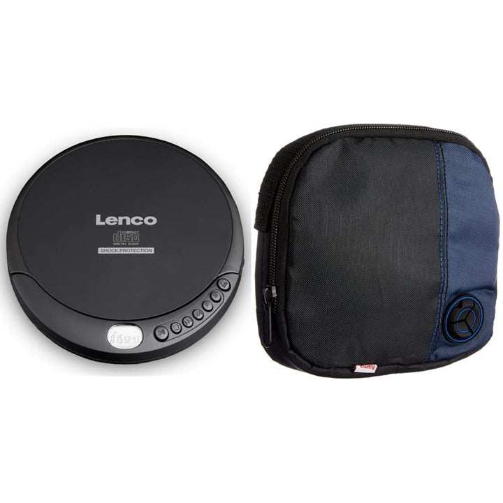 Lenco CD-Player CD-200 Discman mit LCD-Display, Batterie- und Netzfunktion, Inklusive Stereo-Kopfhör