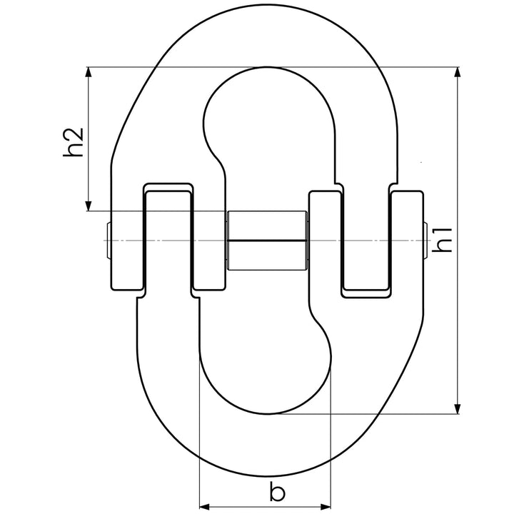 Verbindungsglied GK10 10.000 Kg 16mm Anschlagkette Kettenverbinder Aufhängeglied