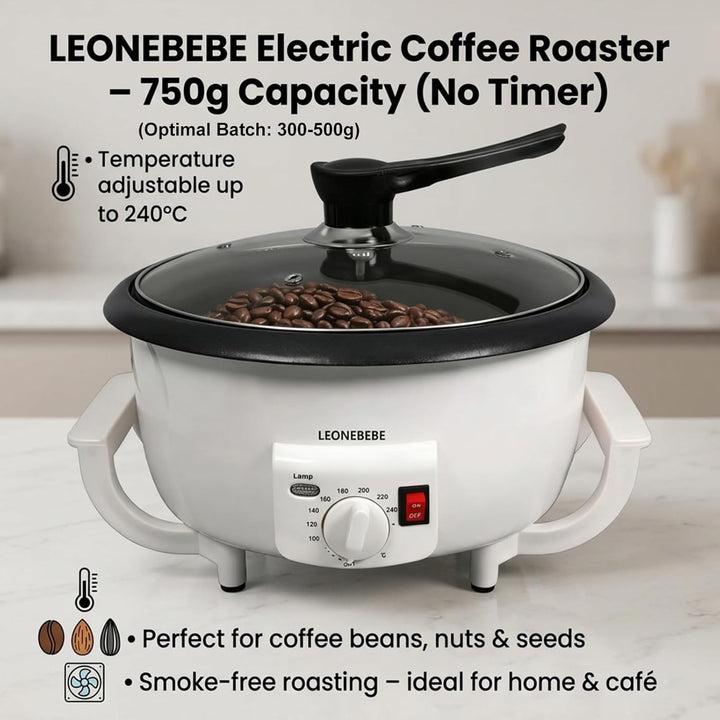 Home Kaffeeröster, Haushalt Elektrischer Kaffeebohne Baker Nuss Erdnuss Cashew Kastanien Röstmaschin
