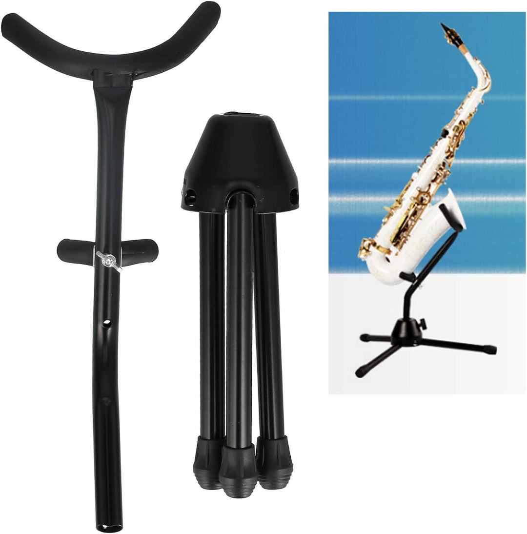 Saxophonständer, Einfache Montage Altsaxophonhalter Schwarz für zu Hause