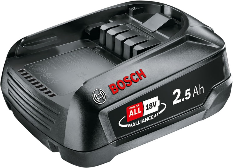 Bosch 18 Volt Ersatz Akku (2,5 Ah, kompatibel mit allen Geräten des grünen Bosch Home & Garden 18 Vo