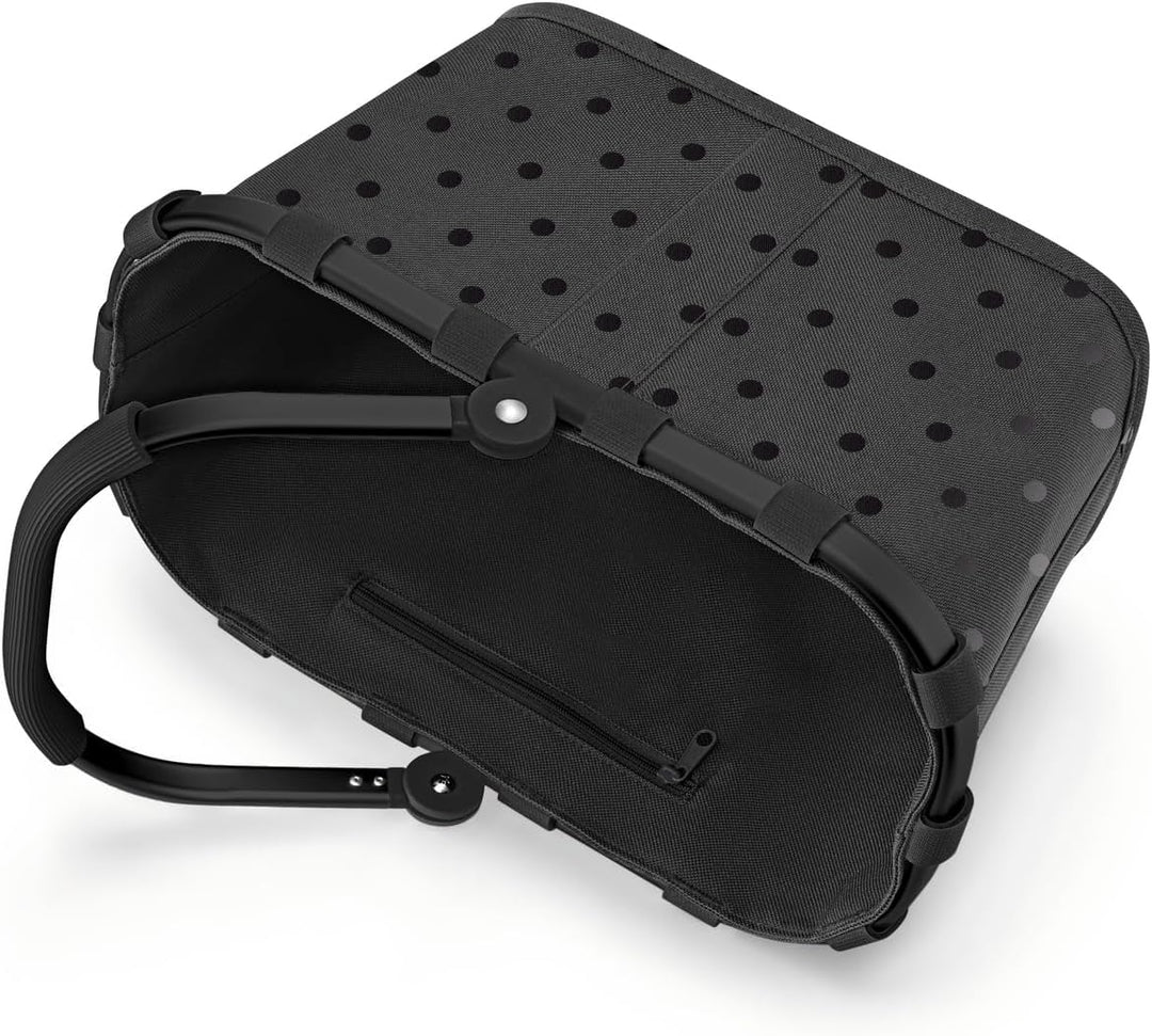 reisenthel carrybag XS Glossy dots Black – Kleiner Stabiler Korb im XS Format Kleiner Variante der E