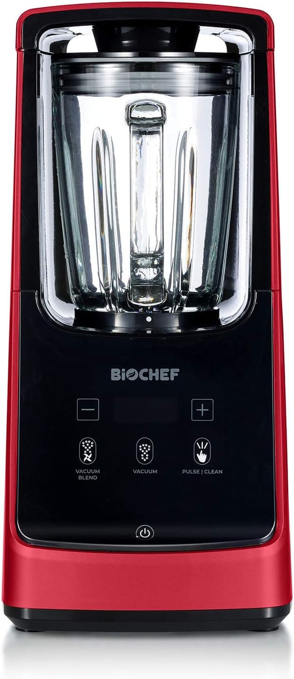 BioChef Astro Vakuum Mixer - Smoothie Maker Standmixer - 1000 W, 22000 U/Min, Glas Behälter, Manuell