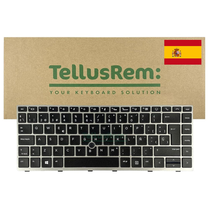 TellusRem ersatztastatur Spanisch Hintergrundbeleuchtung für HP 840 G5, 840 G6, 745 G5, 745 G6, ZBoo