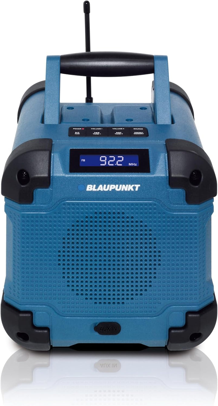 Blaupunkt BSR 40 Baustellen Radio, Robustes Radio für Baustelle Werkstatt Garten, Bluetooth 5.3 UKW