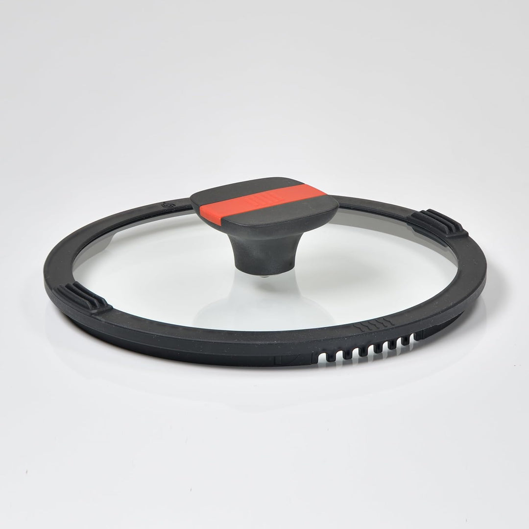Linnuo Aluguss Topf 20 cm mit abnehmbaren Griffen & Deckel | Induktions-Kochtopf mit Antihaft-Beschi