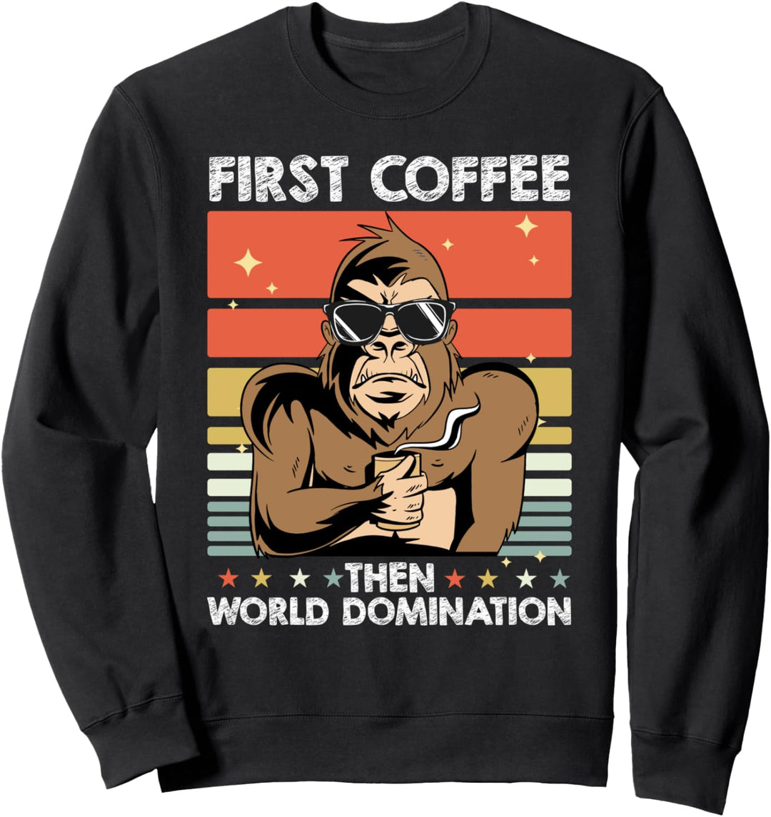Affe Sonnenbrille - Primat Wildnis Äffchen Tier Affe Sweatshirt