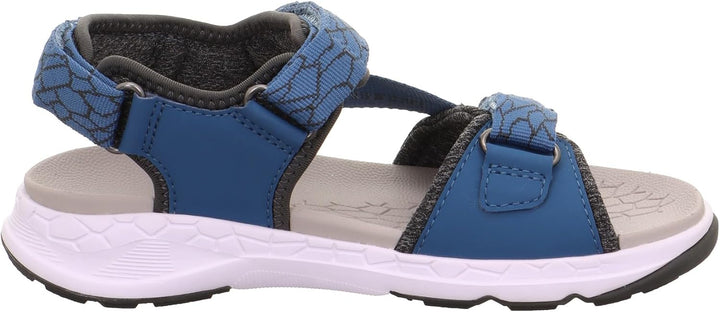 Superfit Mädchen Criss Cross Sandale 1-000580Sandale 27 EU Weit Blau Grün 8030, 27 EU Weit Blau Gr&#