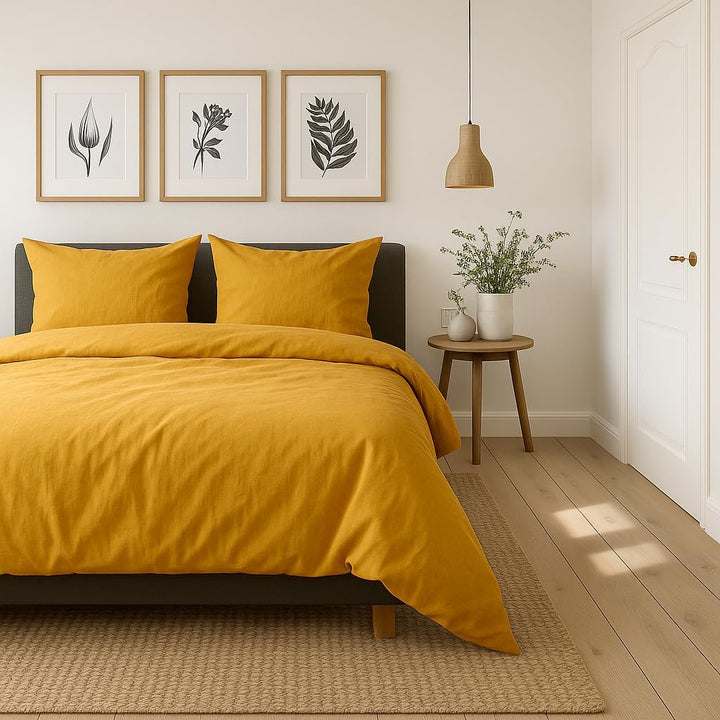 VelvetHome Deluxe Bettwäsche 135x200 Baumwolle Bettbezug 135x200 cm mit Kissenbezug 80x80 cm Hohe Qu