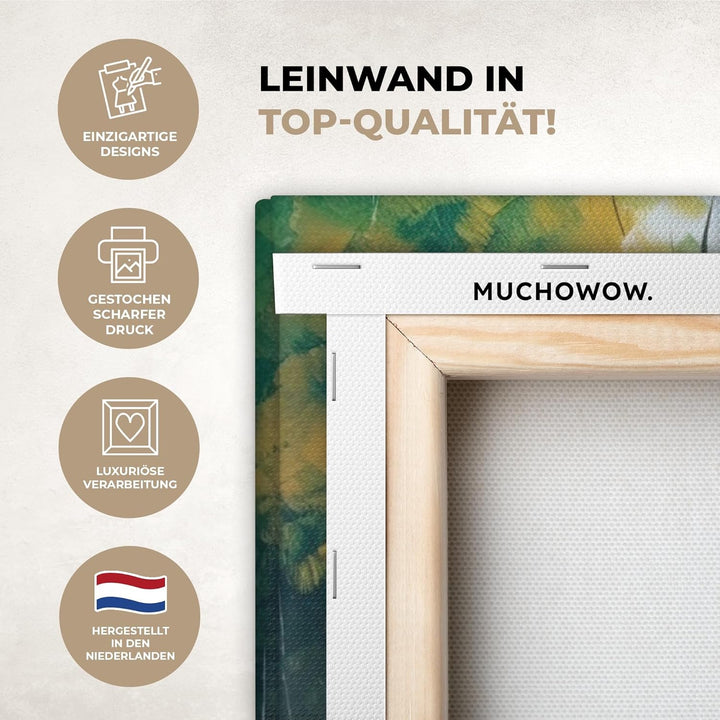 MuchoWow© Leinwandbild Gross 120x80 cm XXL Dekoration Wohnzimmer Bilder Aufhängen Wall Decoration Li