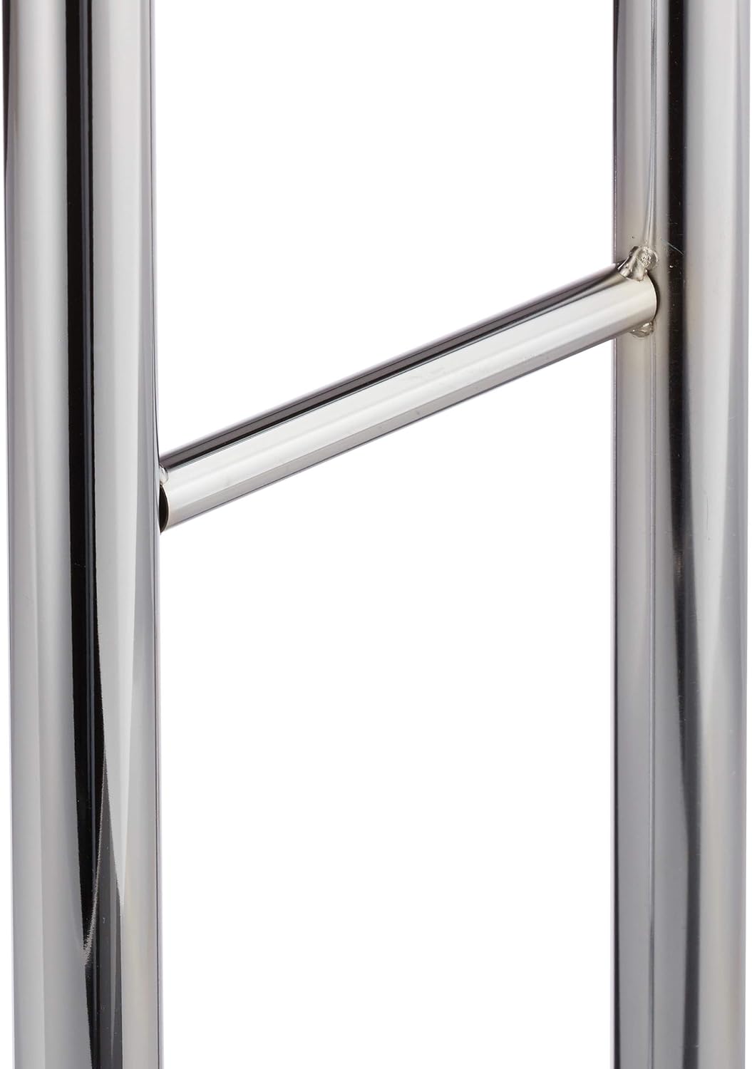 Relaxdays Herrendiener Chrom, Stummer Diener, freistehender Handtuchhalter, doppelter Bügel, HBT: 10