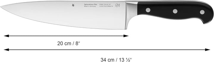 WMF Spitzenklasse Plus Messerblock mit Messerset 6teilig Made in Germany, 5 Messer geschmiedet, Eich