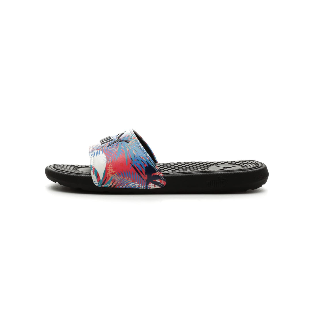 PUMA Damen Cool Cat 2.0 Aop WnsSchiebe-Sandalen 36 EU Island Daze Schwarz Ozean Div, 36 EU Island Da