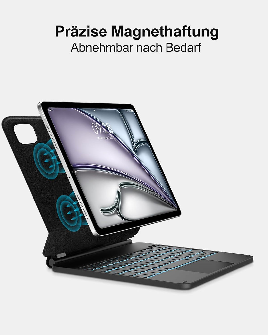 Magic Keyboard Für iPad Air 11 M4 mit TP & Beleuchtung QWERTZ | Magic Keyboard für iPad Air 11 M4 -