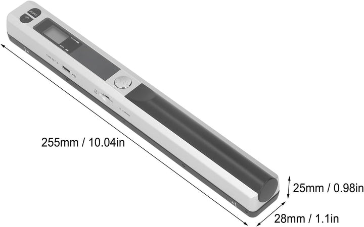 Tragbarer Dokumentenscanner, 900DPI Mobiler Handheld-Fotoscanner für A4-Dokumente, Bilder, Seiten, T