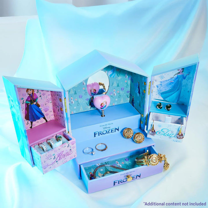 Get Trend Disney Frozen Schmuckkästchen Mädchen Anna und Elsa Musikbox für Schmuck Geschenke für Kin