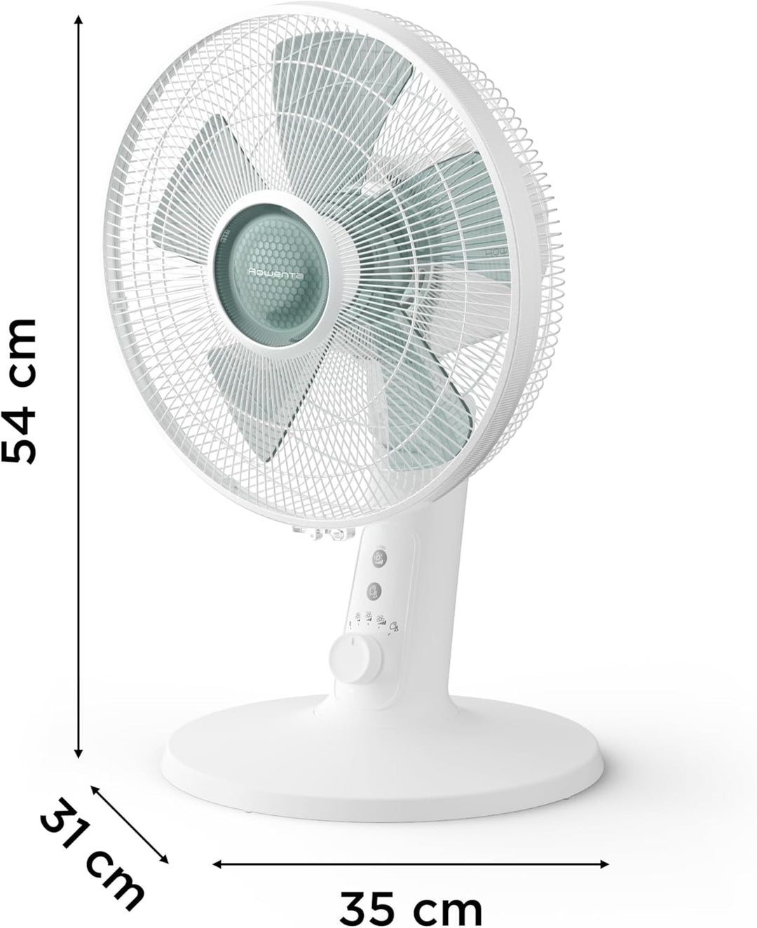 Rowenta Tischenventilator Turbo Silence Extreme, herausragende Erfrischung, Luftstrom von 43 m³/min.