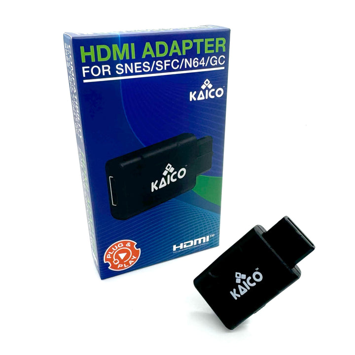 Kaico Gamecube HDMI und N64 HDMI Adapter für S-Video und Composite – Kompatibel mit Nintendo N64, Su