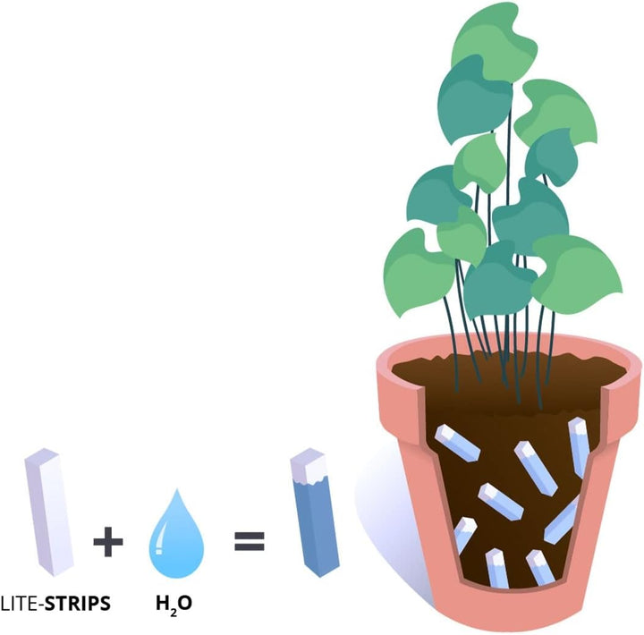 Lite-Soil Wasserspeicher für Pflanzen LITE-Strips Bio5 100% abbaubar/biologisch kompostierbar (10 L)