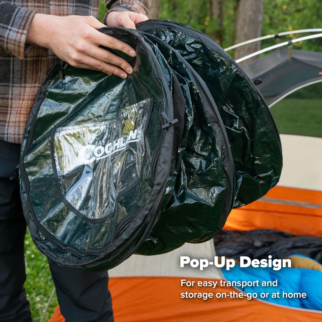 Coghlans Pop-Up Camp Mülleimer 100 Liter Green, 100 Liter Green