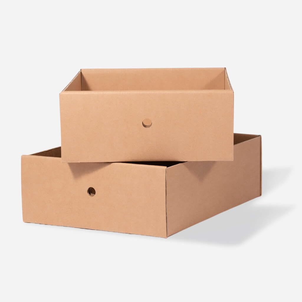 ROOM IN A BOX | Grid Bett Schubladen-Set (braun), Braun