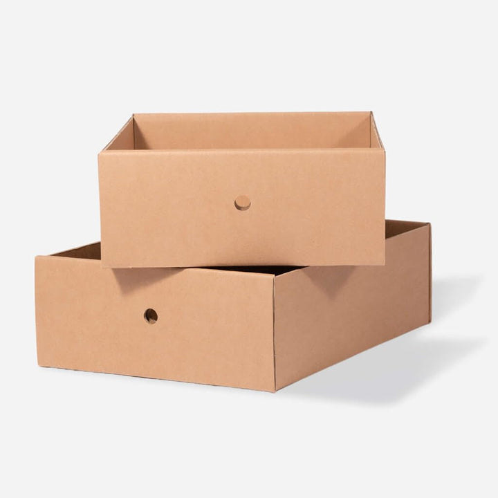 ROOM IN A BOX | Grid Bett Schubladen-Set (braun), Braun