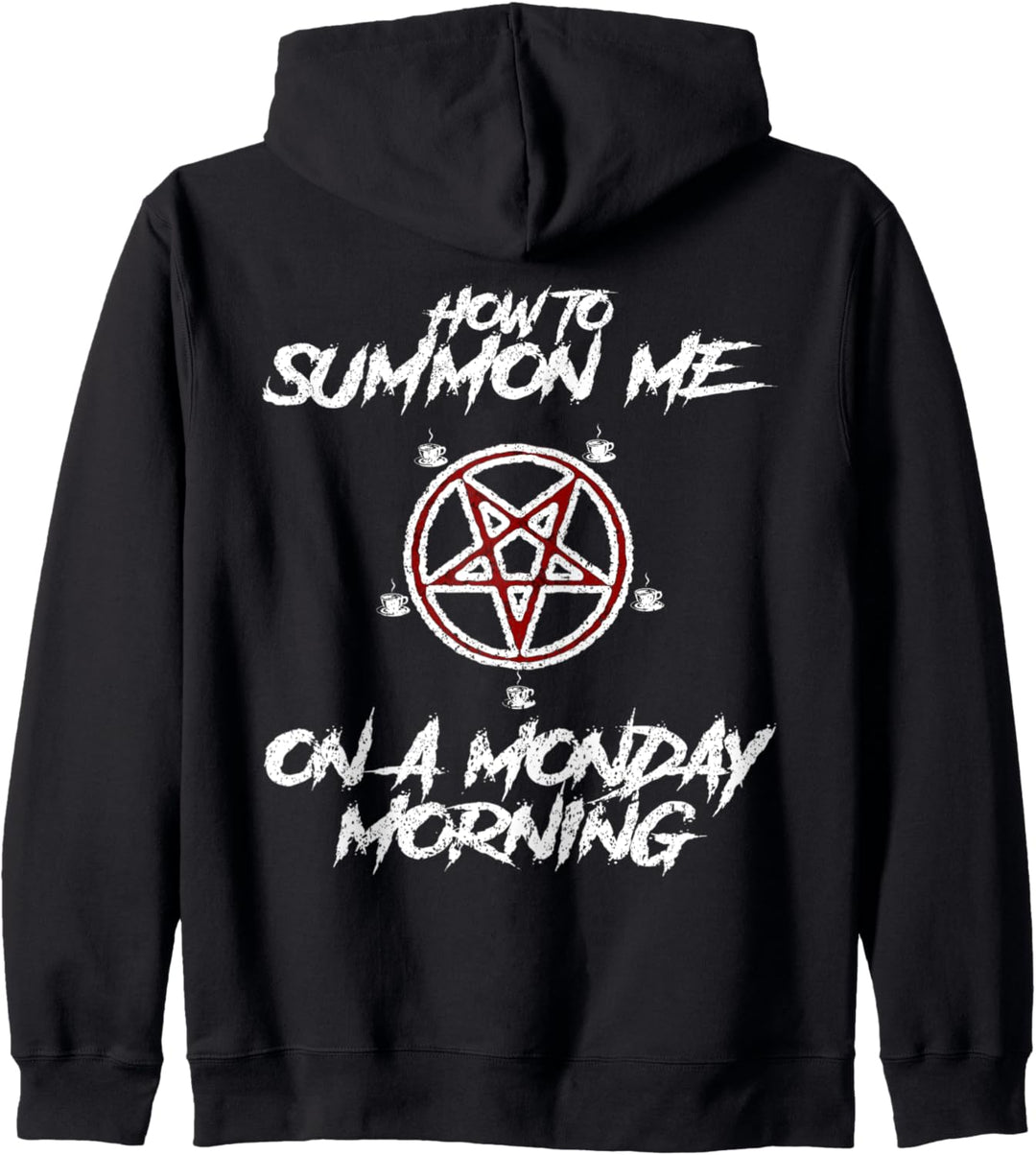 Gothic How To Summon Pentagramm Occult Kapuzenjacke