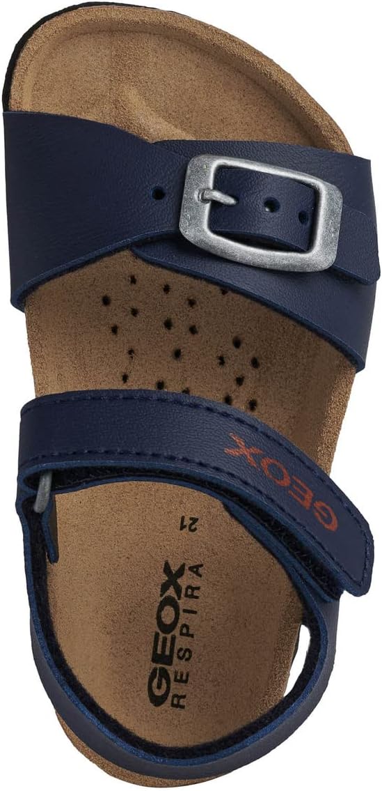Geox Jungen B Chalki Boy Sandalen 27 EU Navy Dk Red, 27 EU Navy Dk Red
