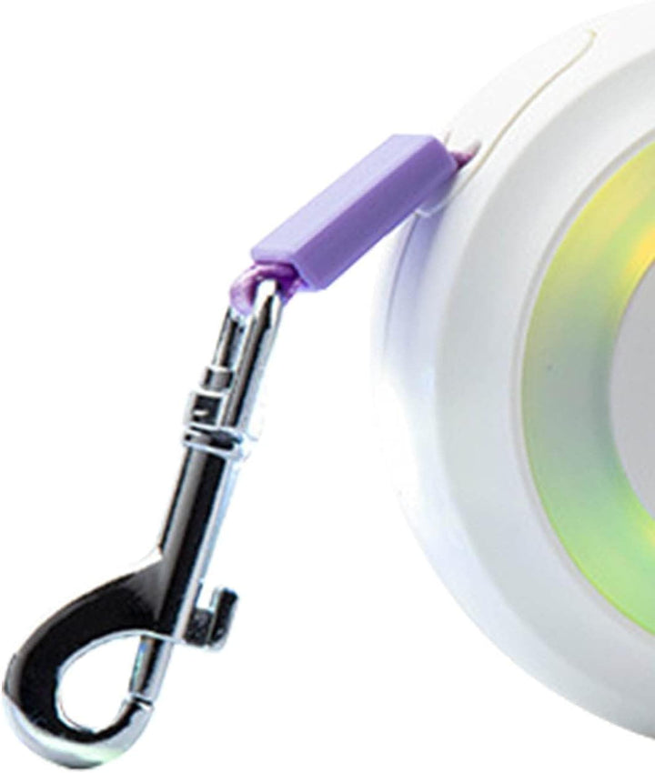 Ausziehbare LED-Hundeleine, Ausziehbare Haustierleine Mit Buntem LED-Licht, Ergonomischer Griff, Hun
