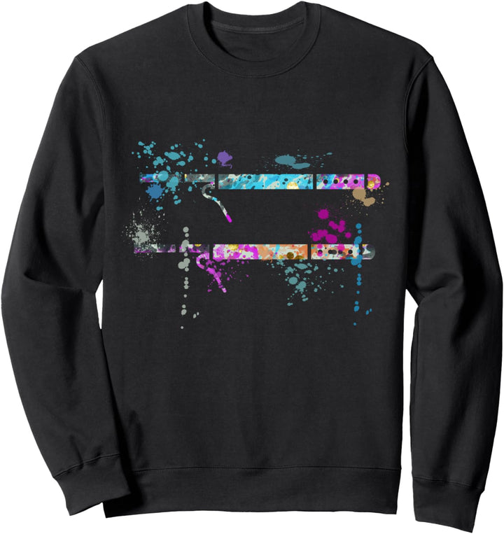 Fagott Instrument Silhouette Fagott Sweatshirt