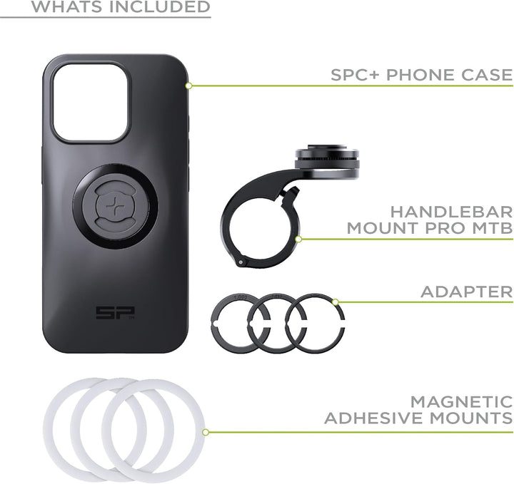 SP CONNECT Mountain Bike Bundle |SPC+| kompatibel mit iPhone 14 Pro | Handyhalter für Mountainbike|