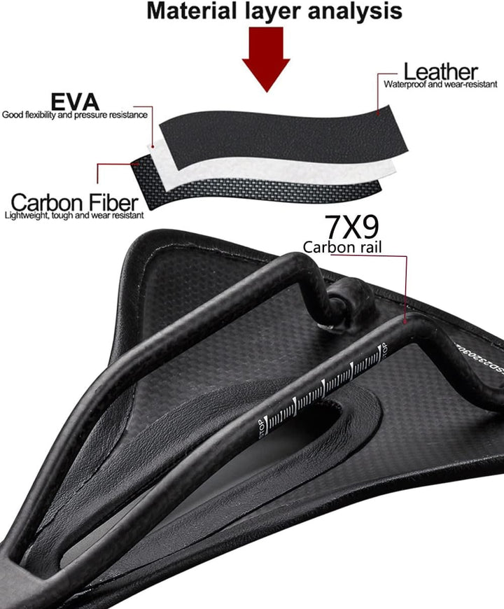 Carbon Fibra Sattel Rennrad MTB Bike-Sattel Sattel Leichter 96g 240*155, 240*155
