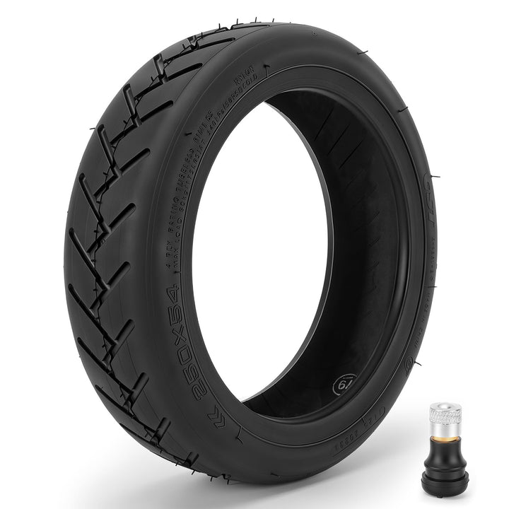 250x54 Tubeless Reifen mit Ventil für Xiaomi 4 Elektroroller, E Scooter Reifen Off-Road Vakuumreifen