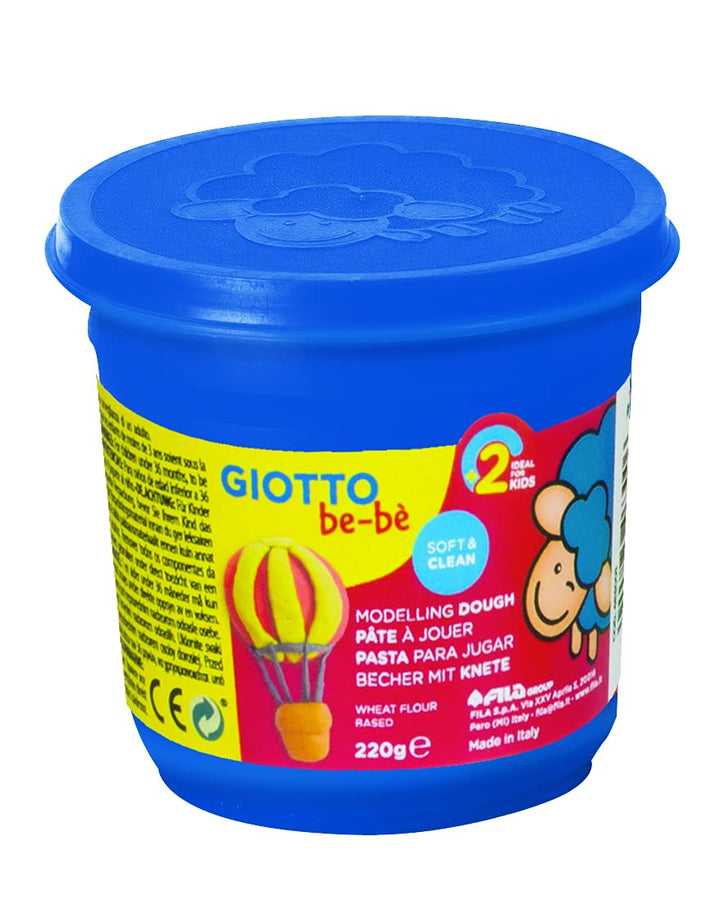 GIOTTO be-bè 37300 4632 0 KnetmasseKnete, farbig Sortiert, 8 x 220g Modellierteig Schulrucksack 8 x
