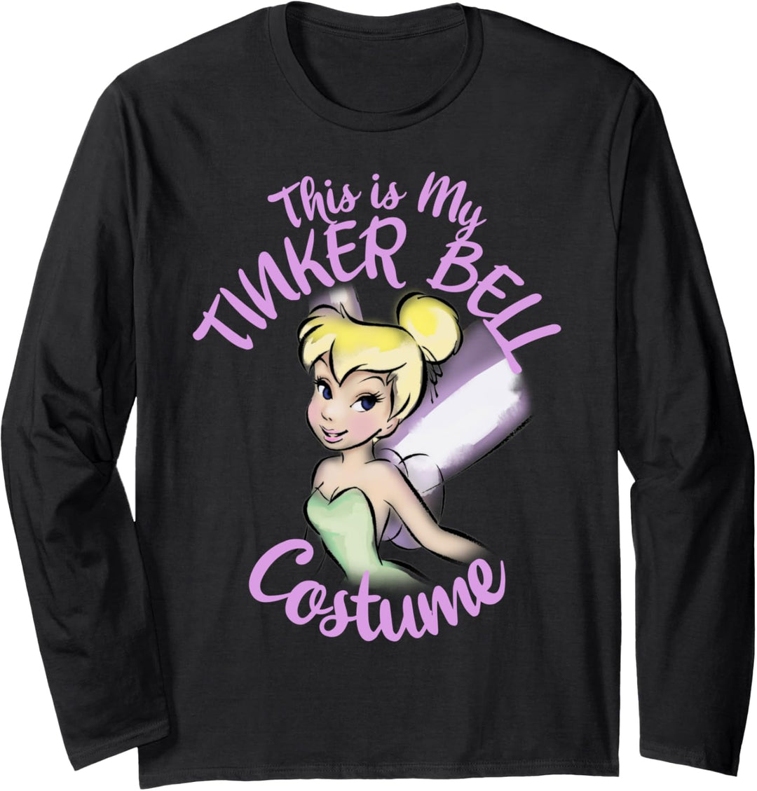 Disney Peter Pan This Is My Tinker Bell Costume Halloween Langarmshirt