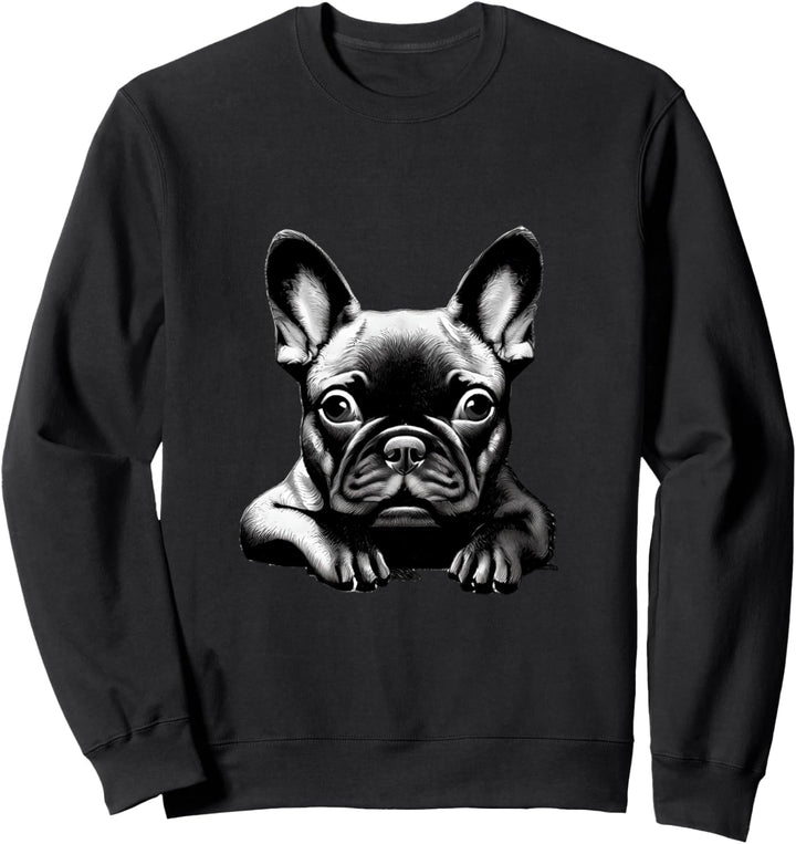 Bulldogge Hund American Bulldog Hundezeichnung Sweatshirt