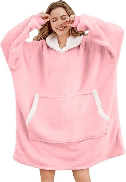 Gentlewarm übergrosse Hoodie Sweatshirt mit Kapuze, Super Weich und bequem Flanell Damen Kapuzenpull