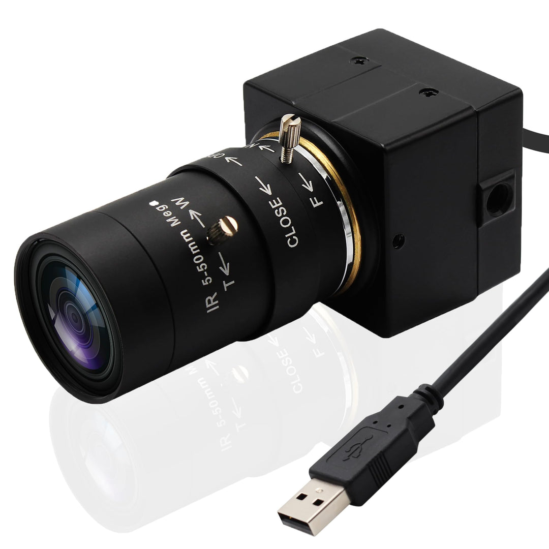 Svpro Webcam 4K UHD USB Kamera,10X Optischer Zoom Kamera mit 5-50mm Varifokalobjektiv, 3840x2160 Ult