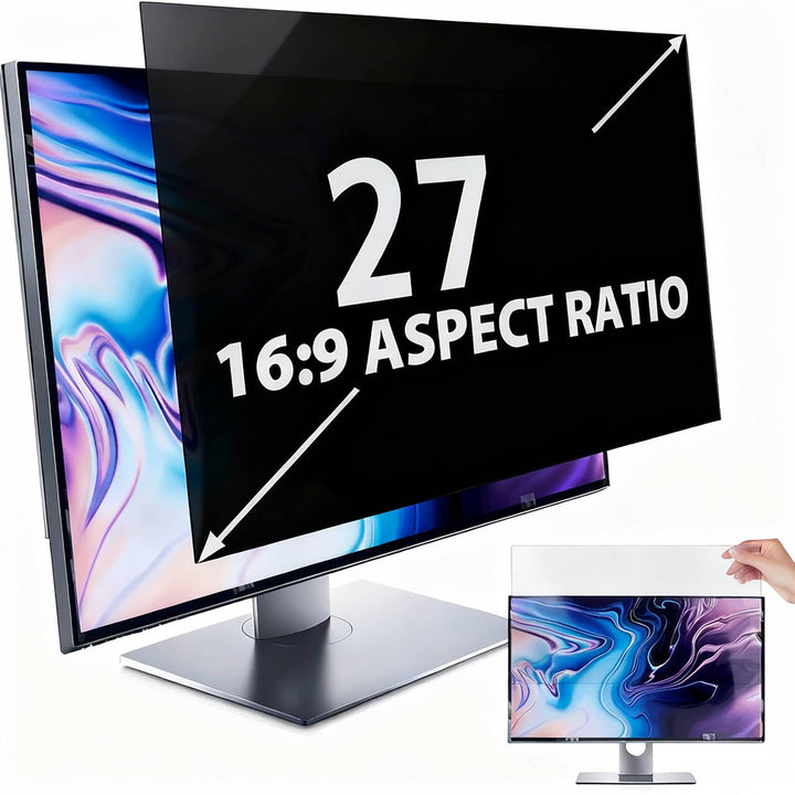 salipt 68,6 cm (27 Zoll) Computer-Sichtschutzfilter für 16:9-Breitbild-Display, Bildschirm-Privatspi