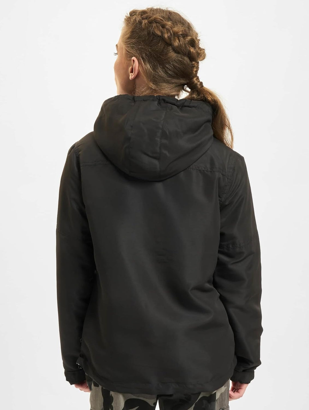 Brandit Windbreaker Fleecefutter mit Zipper Damen 3XL Schwarz, 3XL Schwarz