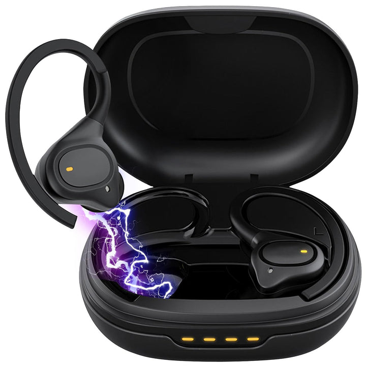 auvisio Sportohrhörer: Kabellose In-Ear-Kopfhörer, Bluetooth 5.3, wasserdicht IPX7, Ladecase (Stereo