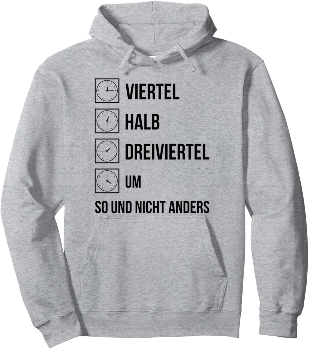 Ostdeutsche Uhrzeit Ossi Zeiten DDR Lustiger Spruch Pullover Hoodie